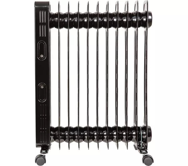 Radiateur à Bain d’Huile Portable 2300W - Noir